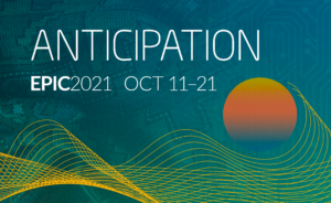 conference logo: Anticipation, EPIC2021, Oct 11-21
